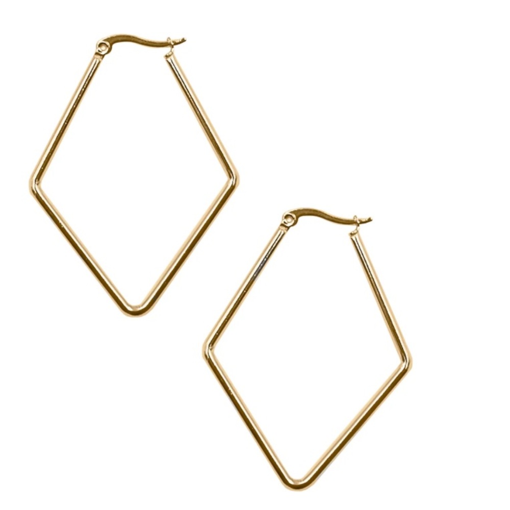 Kinsley Armelle Goddess Maddox Geometric Gold Earrings